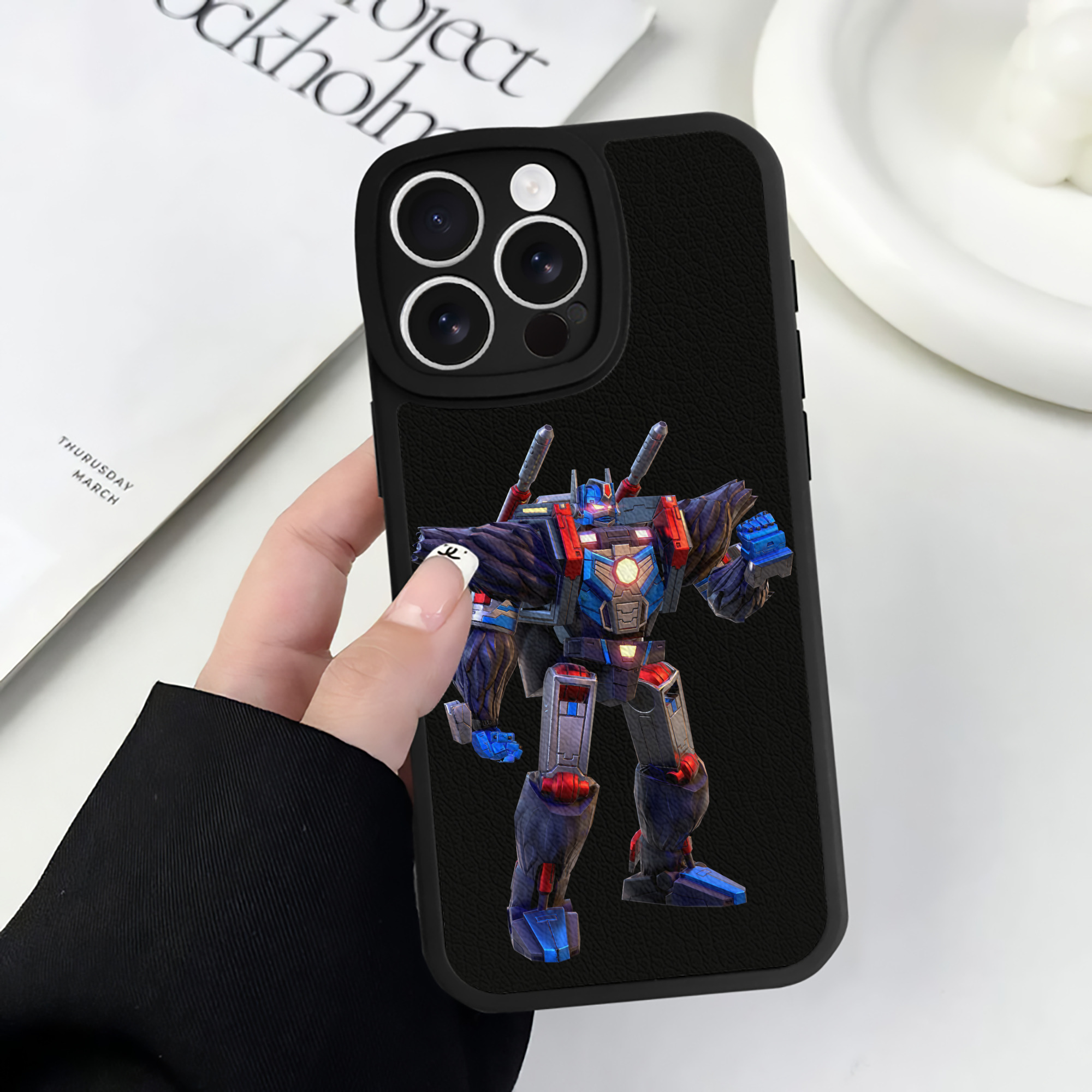 （画像用）  【iPhone 16シリーズ対応】シリコンスマホケース（レザー調） 材質：シリコン